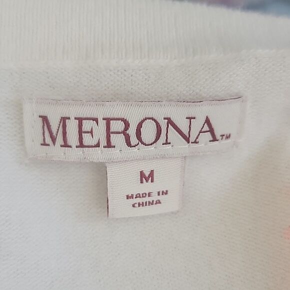 Merona Pineapple Print Button Front Cardigan Size Medium - Picture 10 of 12